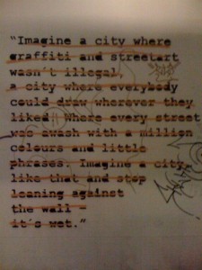 The Grafitti is Getting to Me.