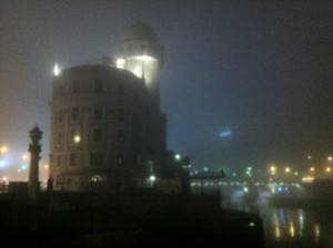 Christmas Eve on the Danube Canal, Urania Observatory
