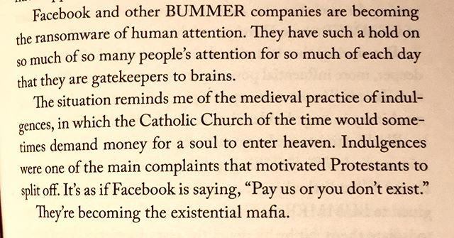 #jaronlanier is right! #tenargumentsfordeletingyoursocialmediaaccountsrightnow #facebook #instagram #whatsapp #twitter