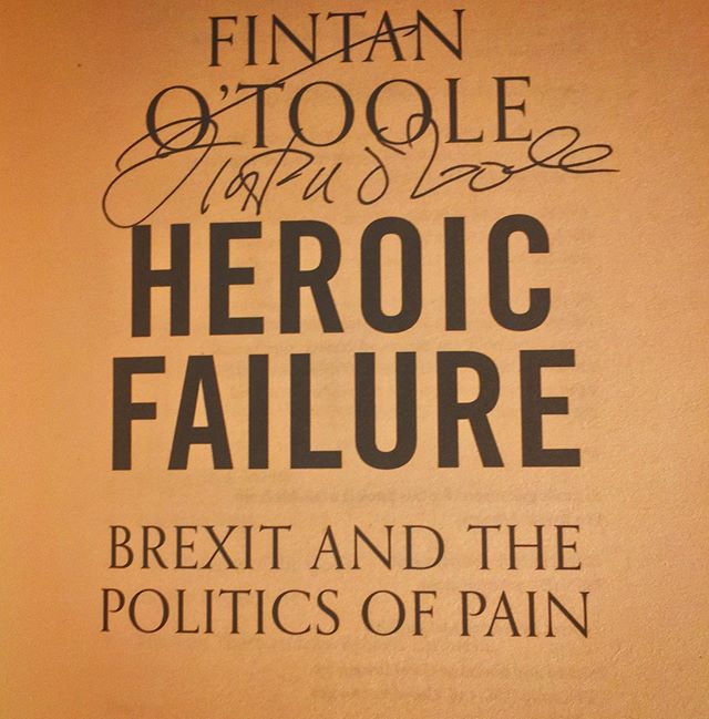 #fintanotoole #heroicfailure can’t wait to read the sequel #brexit is #idiocracy
